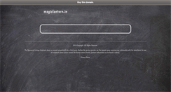 Desktop Screenshot of magiclantern.in
